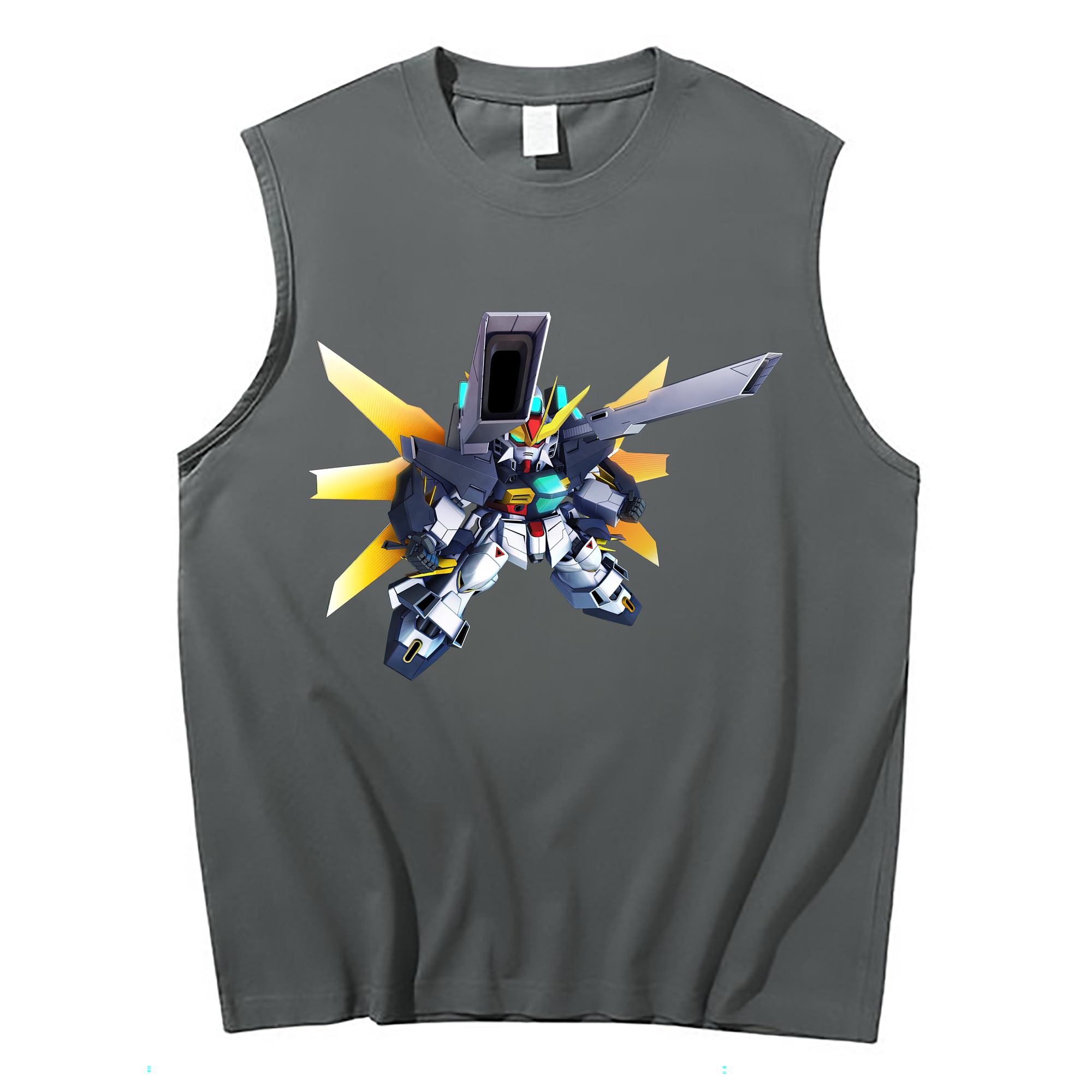 （画像用） 機動戦士ガンダム Mobile Suit Gundam コットン100％タンクトップ（フロントプリント）